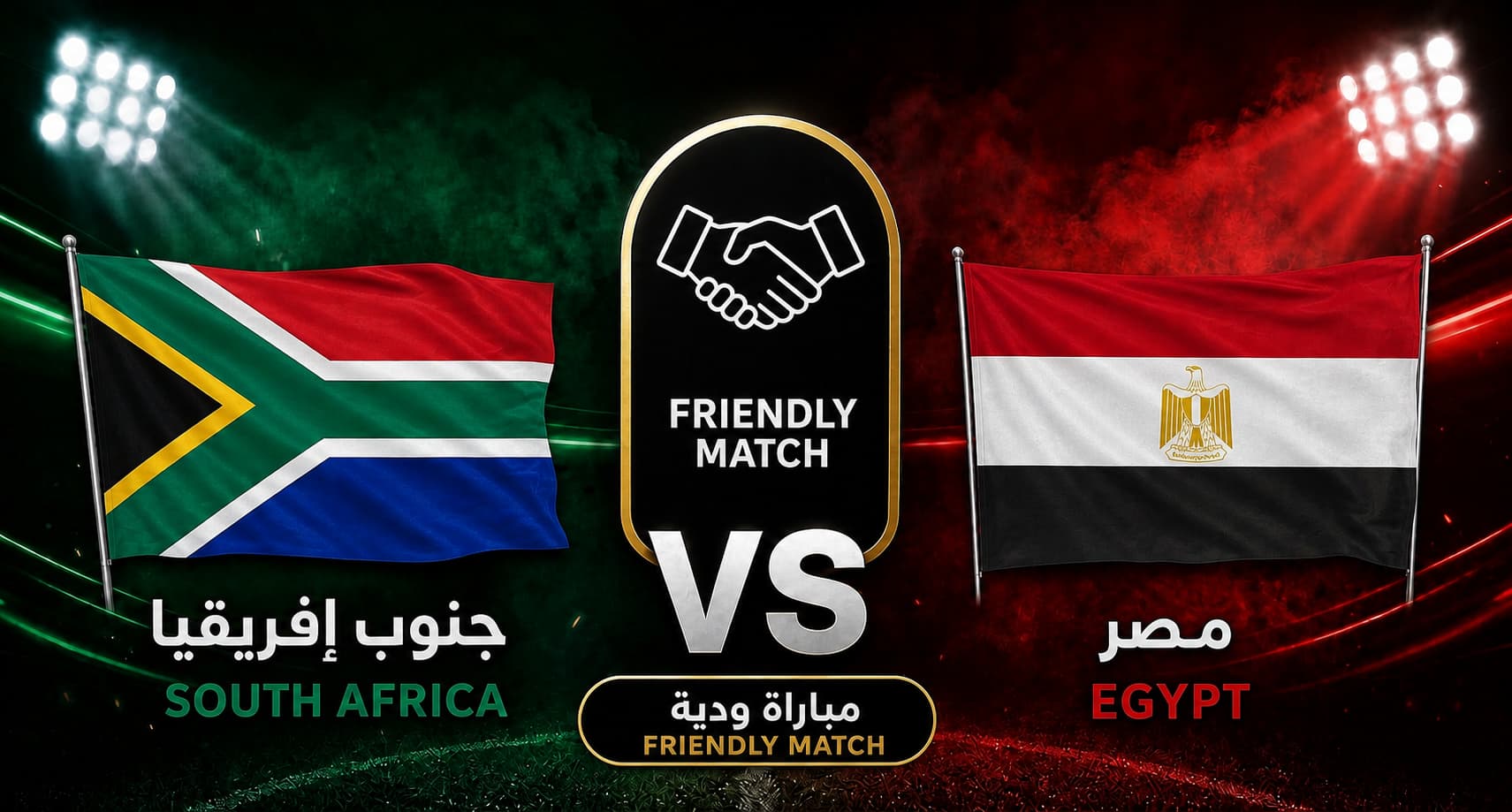 التشكيلة الرسمية لمنتخب مصر لمواجهة جنوب إفريقيا في مباراة ودية