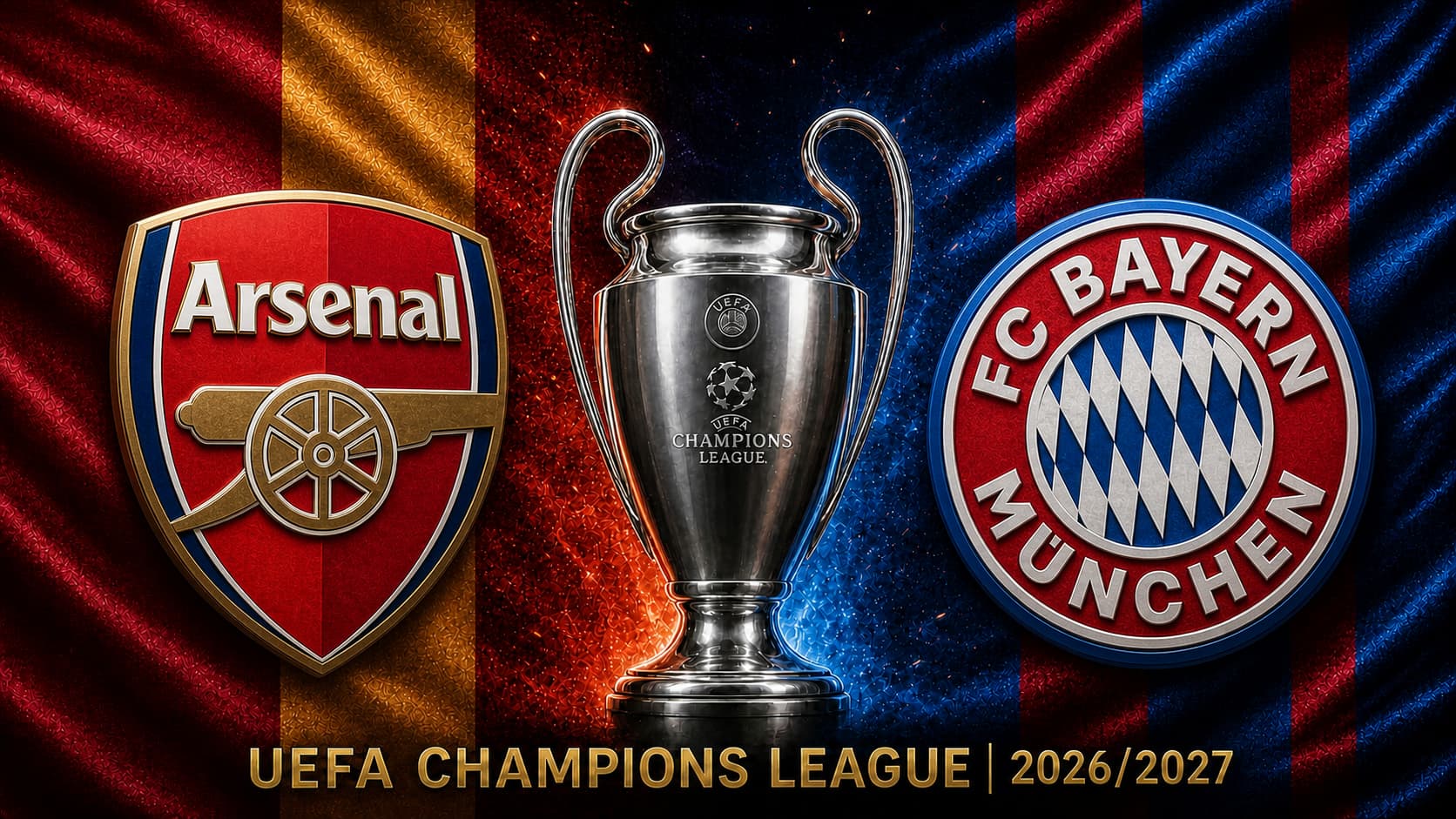 تقديم مباراة بايرن ميونيخ وأرسنال في دوري أبطال أوروبا 2026/2027